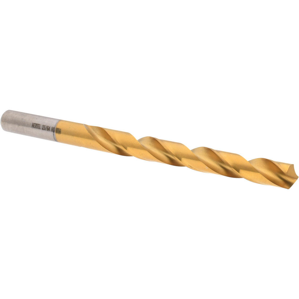 Hertel 85704575 Jobber Length Drill Bit 23/64" Dia, 118 °, High Speed Steel