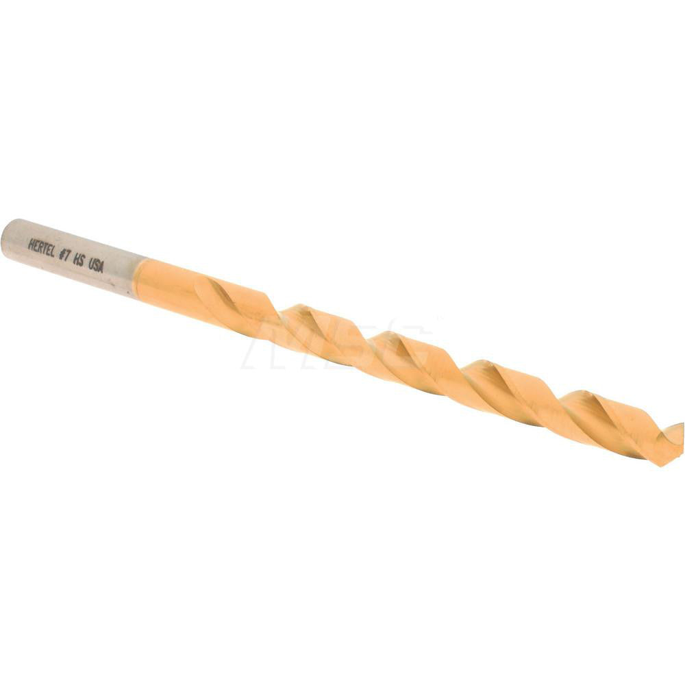 Hertel 85707297 Jobber Length Drill Bit #7, 118 °, High Speed Steel
