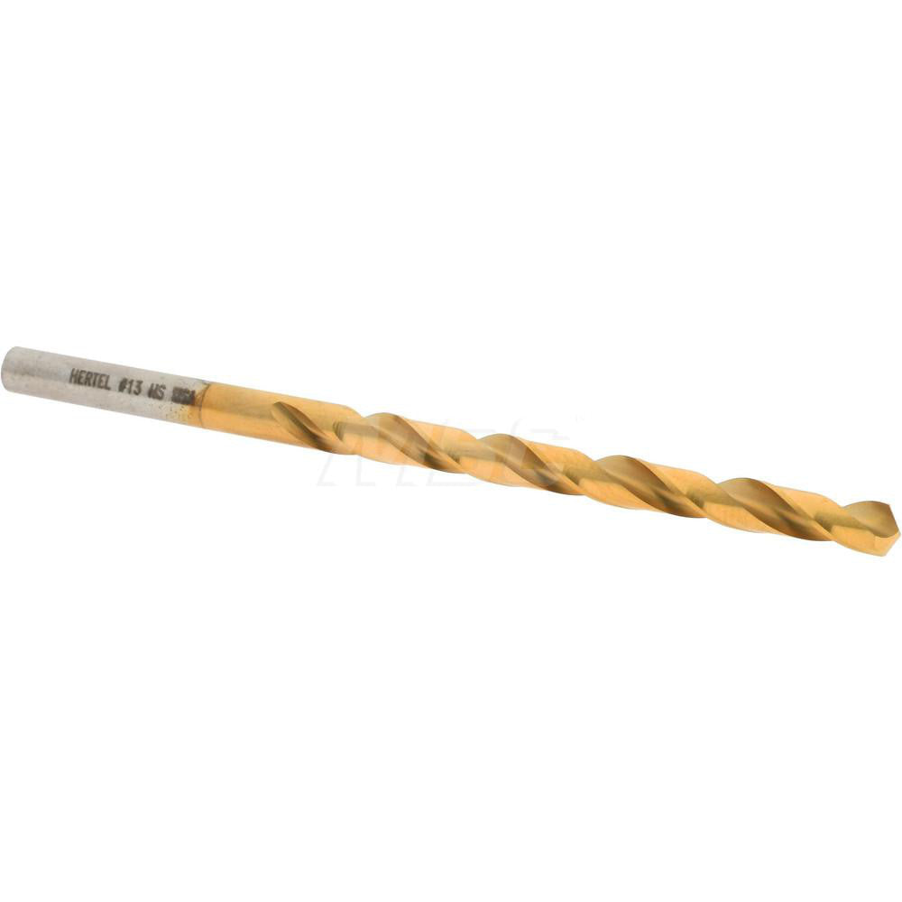 Hertel 85707354 Jobber Length Drill Bit #13, 118 °, High Speed Steel