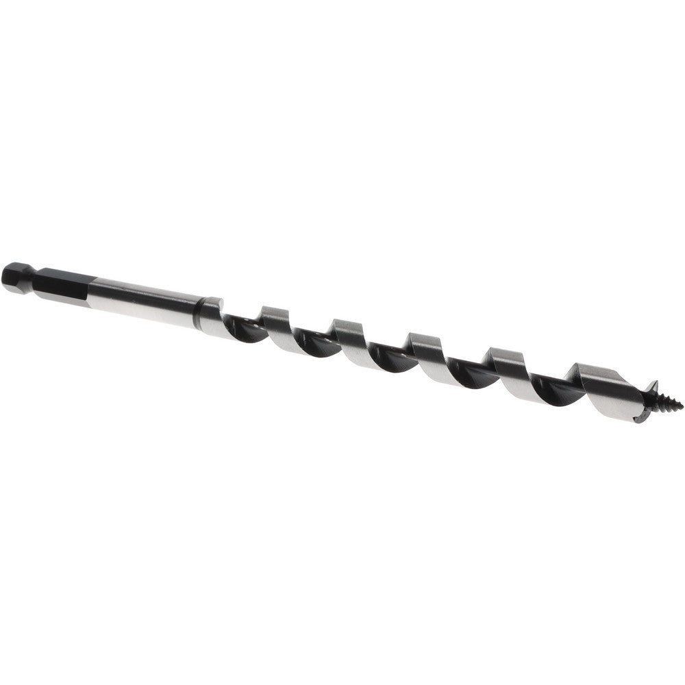 Mag-Bit 701.0716 7/16", 3/8" Diam Straight Shank, 7-7/8" Overall Length with 5" Twist, Dual Auger Bit
