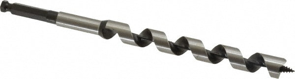 Mag-Bit 701.0916 9/16", 3/8" Diam Straight Shank, 7-7/8" Overall Length with 5" Twist, Dual Auger Bit