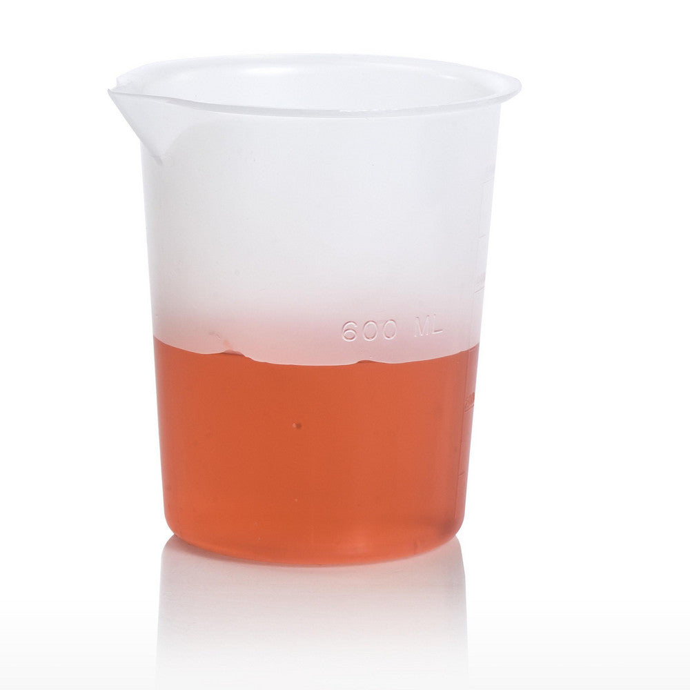 Bel-Art F26215-0000-OLD Graduated Beaker 600.000 mL, Polypropylene, 100 mL Graduation