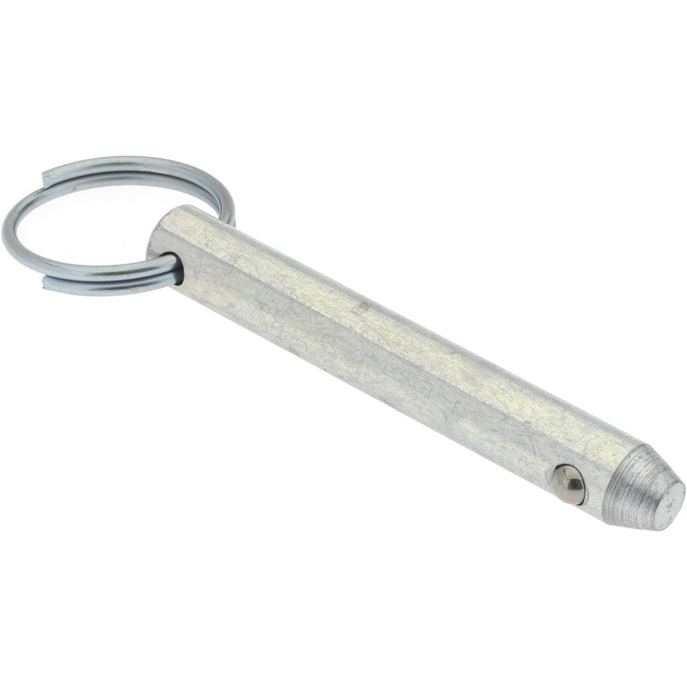 Gibraltar mqr-1137 3/8" Pin Dia, 2-3/8" Long, Zinc Plated Steel Ball Lock Hitch Pin