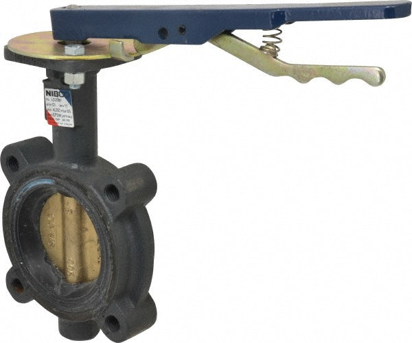 NIBCO NLG100F Manual Lug Butterfly Valve 3" Pipe, Lever Handle