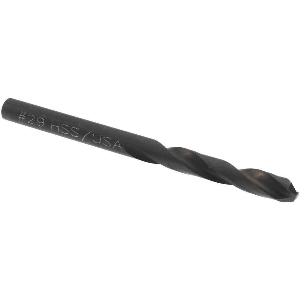 Titan USA CD30229 Screw Machine Length Drill Bit #29 (0.1360) Dia, 135 deg, HSS