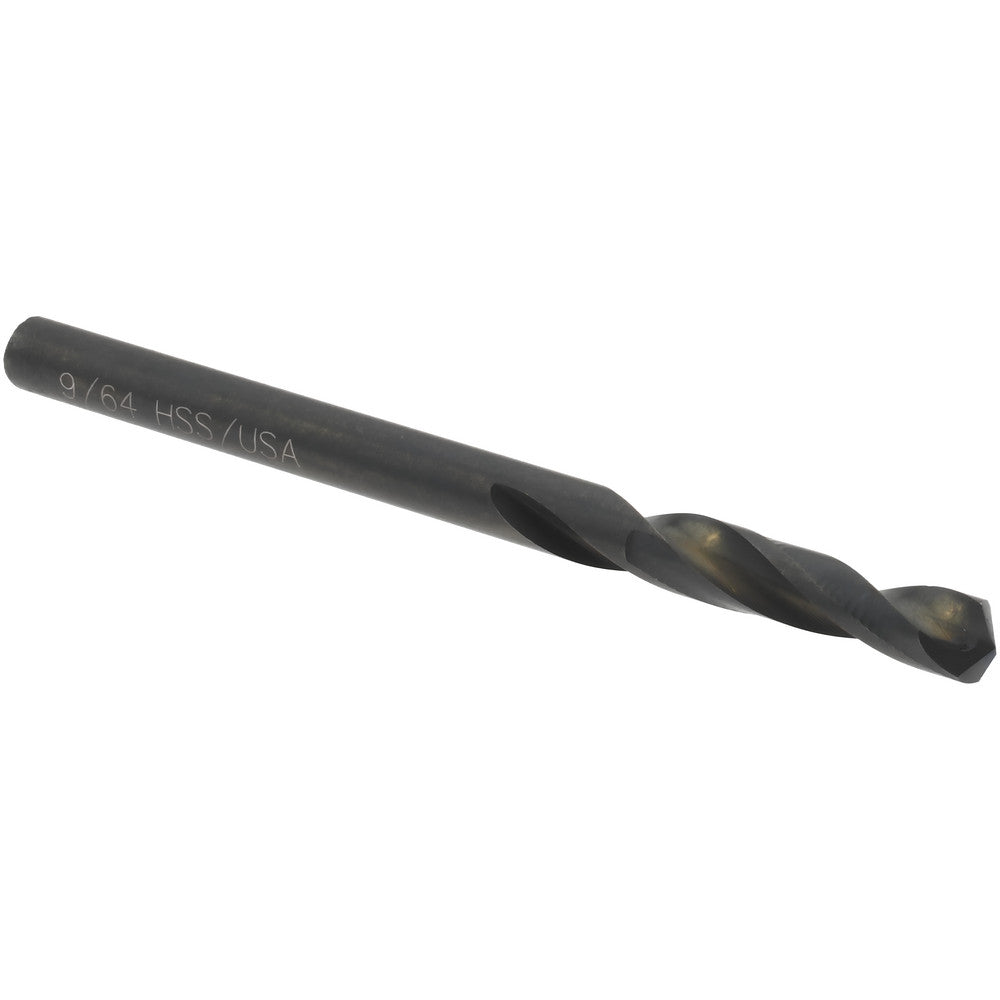 Titan USA CD30009 Screw Machine Length Drill Bit 9/64" Dia, 135 deg Point, High-Speed Steel