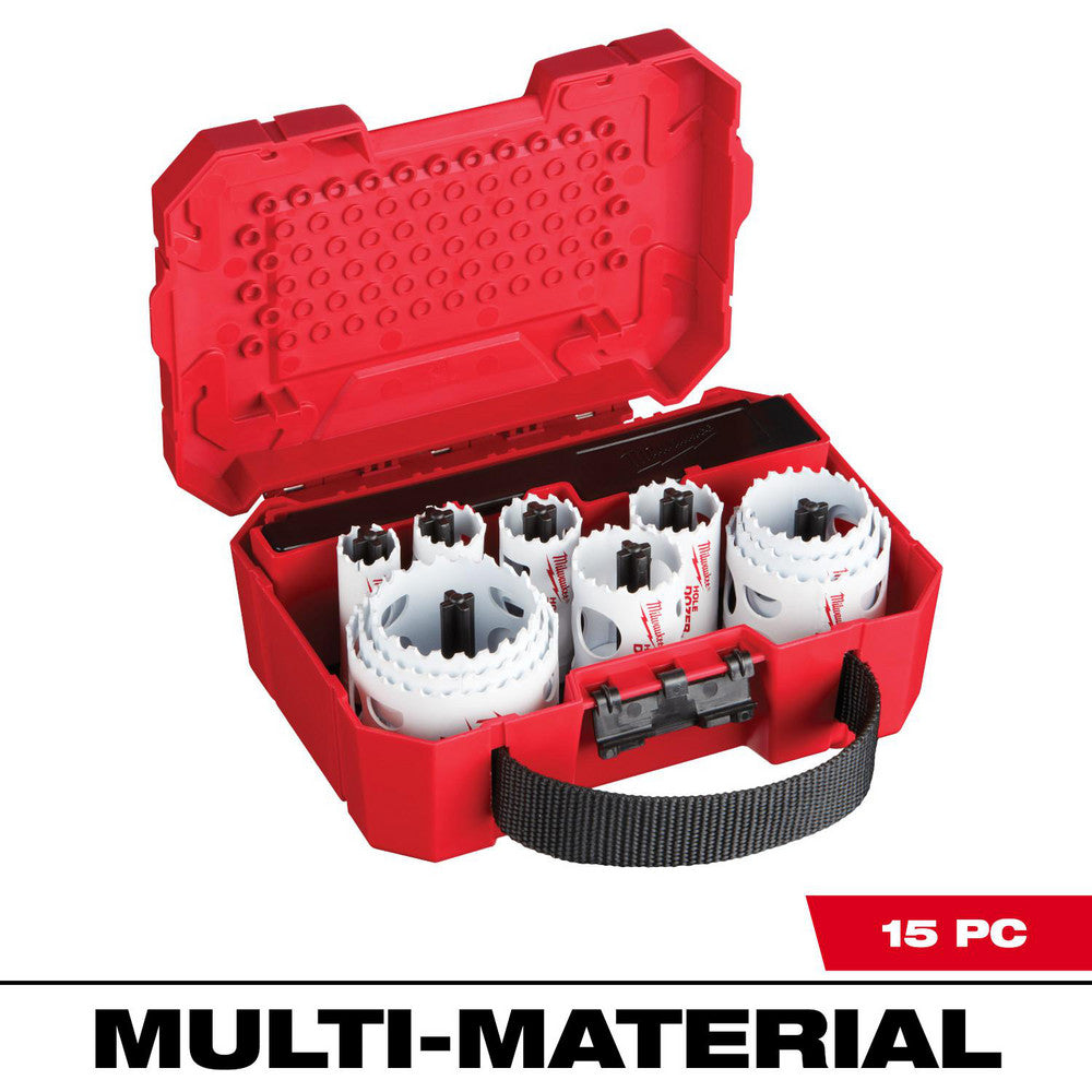 Milwaukee Tool 49-22-4175 General Purpose Hole Saw Kit 15 Pc, 3/4 to 2-1/2" Dia