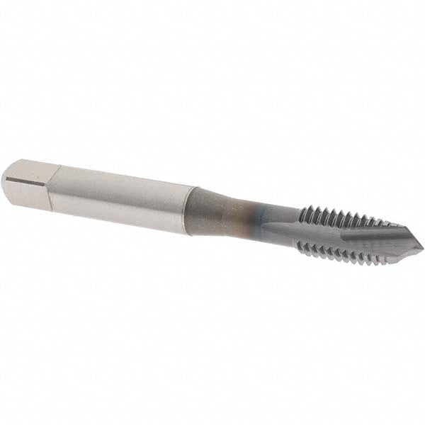 OSG 1751308 Spiral Point Tap M8x1.25 Metric Coarse, 3 Flutes, Plug, 6H Class of Fit, Vanadium High Speed Steel, TiCN Coated