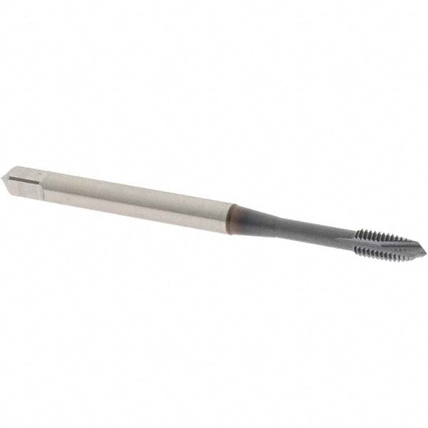 OSG 1750108 Spiral Point Tap M3x0.50 Metric Coarse, 3 Flutes, Plug, 6H Class of Fit, Vanadium High Speed Steel, TiCN Coated