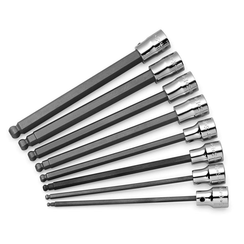 SK 19748 Hex Bit Socket Set 3/8" Drive, 8 Pc, 3 to 10 mm Hex