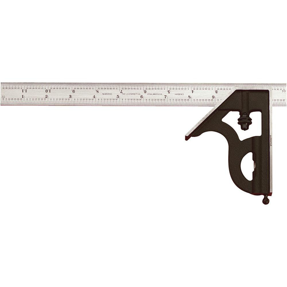 Starrett 50055 2 Piece, 12" Combination Square Set