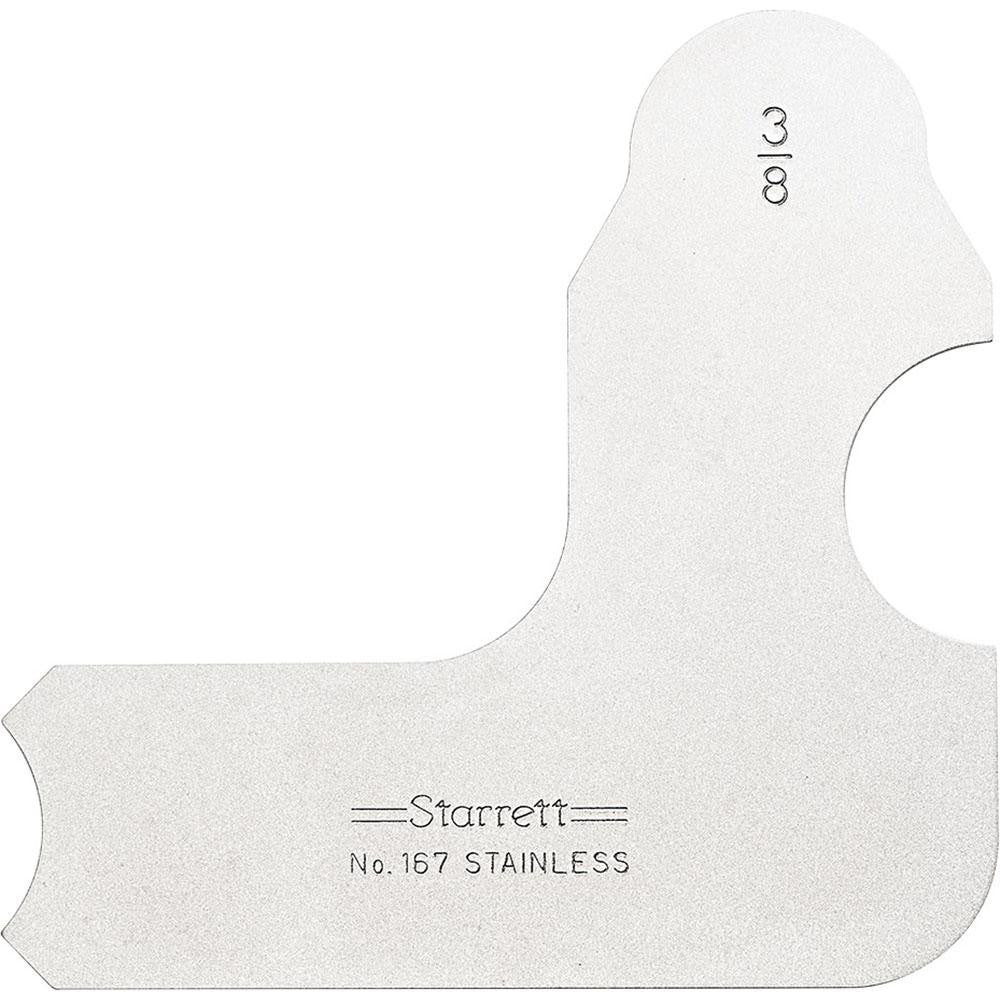 Starrett 50641 3/8 Inch Radius Gage