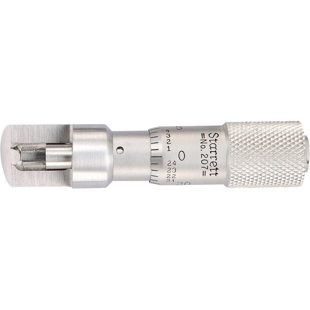 Starrett 56173 0 to 0.375 Inch Measurement Range, 0.001 Inch Graduation, Satin Coated Stainless Steel, Mechanical Can Seam Micrometer