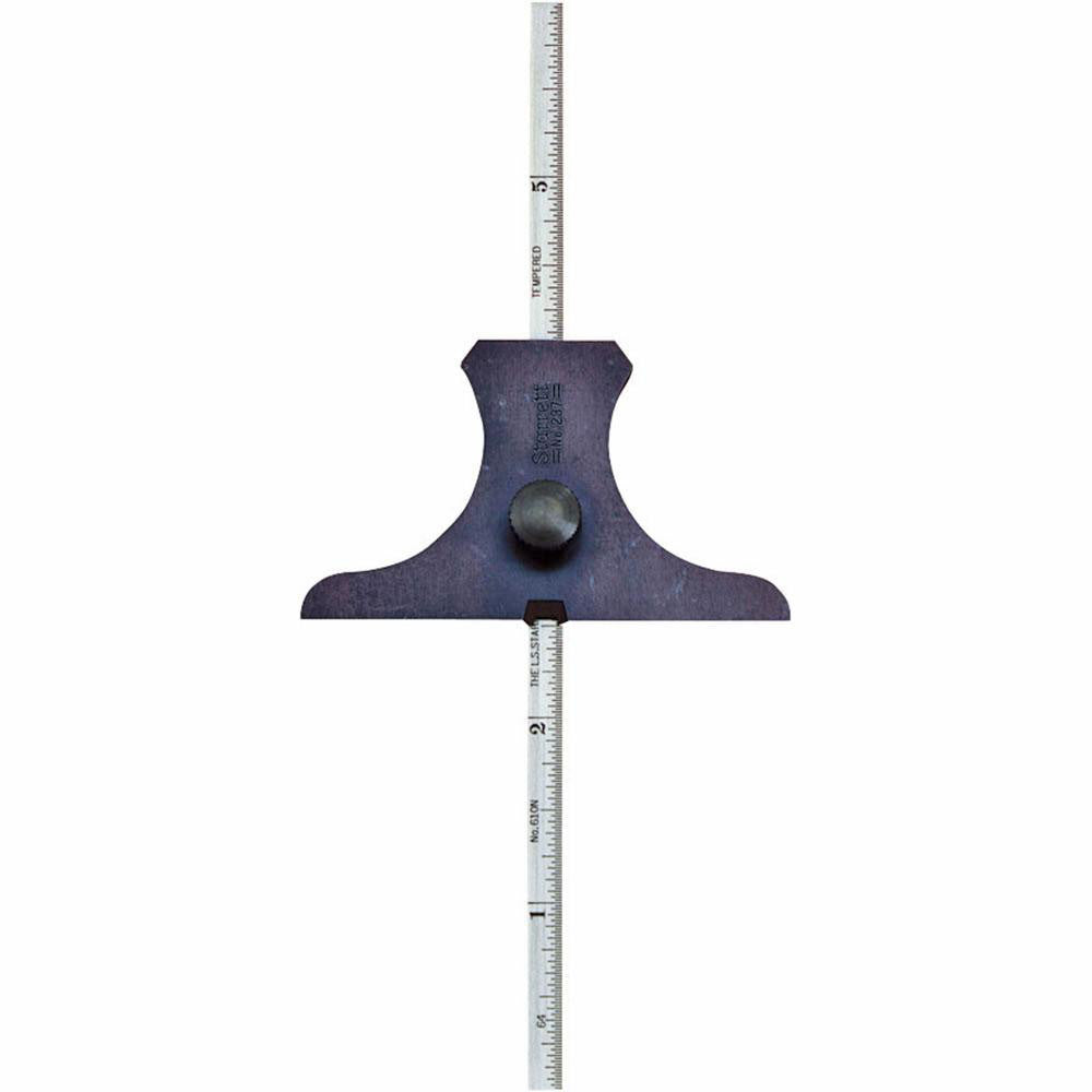 Starrett 51080 Rule Depth Gages Maximum Measurement (Inch) 6 Includes Hook No