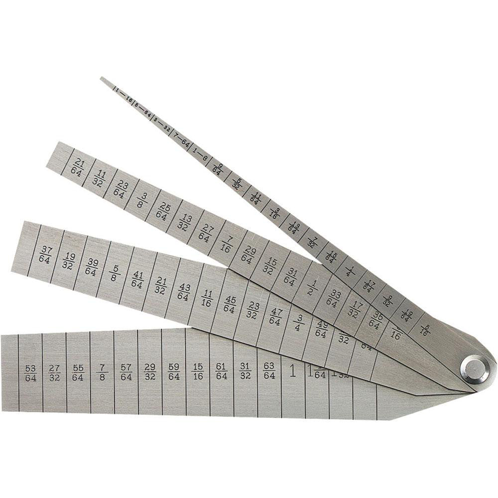 Starrett 51286 1/16 to 1-1/16 Inch Measurement, 4 Leaf Taper Gage