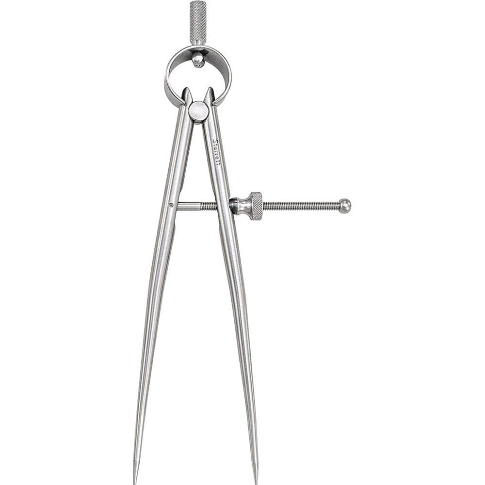 Starrett 51311 6 Inch Leg, Spring Joint, Ground Steel, Polished, Divider