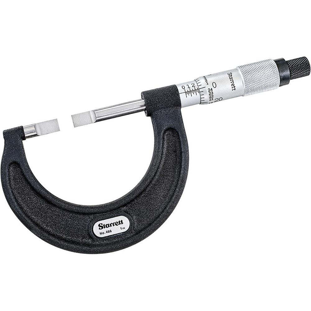 Starrett 52499 Blade Micrometer Mechanical, 1" Max