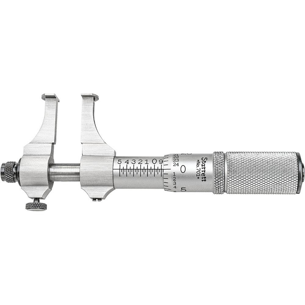 Starrett 52913 1/2 to 1-1/2" Inside, Mechanical Groove Micrometer