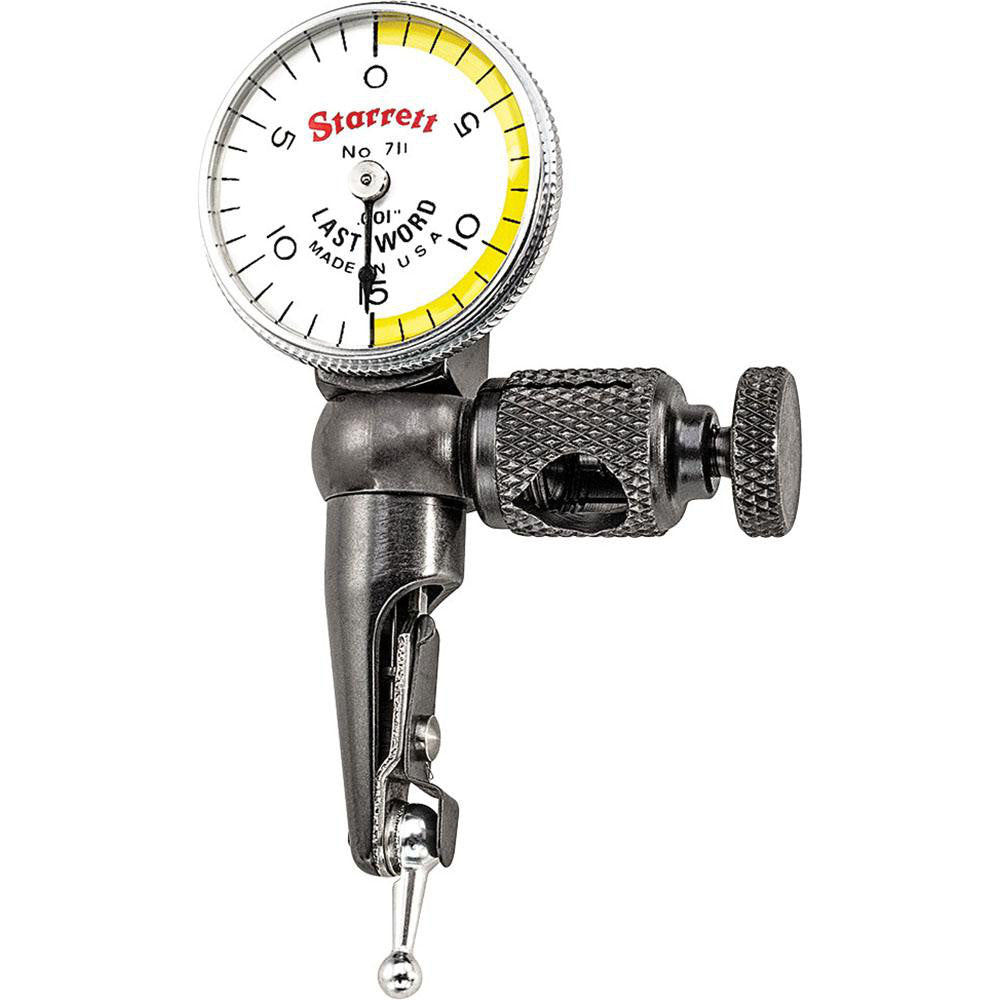 Starrett 52929 Test Indicator Kit 3 Pc, 0.03" Measuring Range, 15/16" Dial Dia, 0-15-0 Dial Reading
