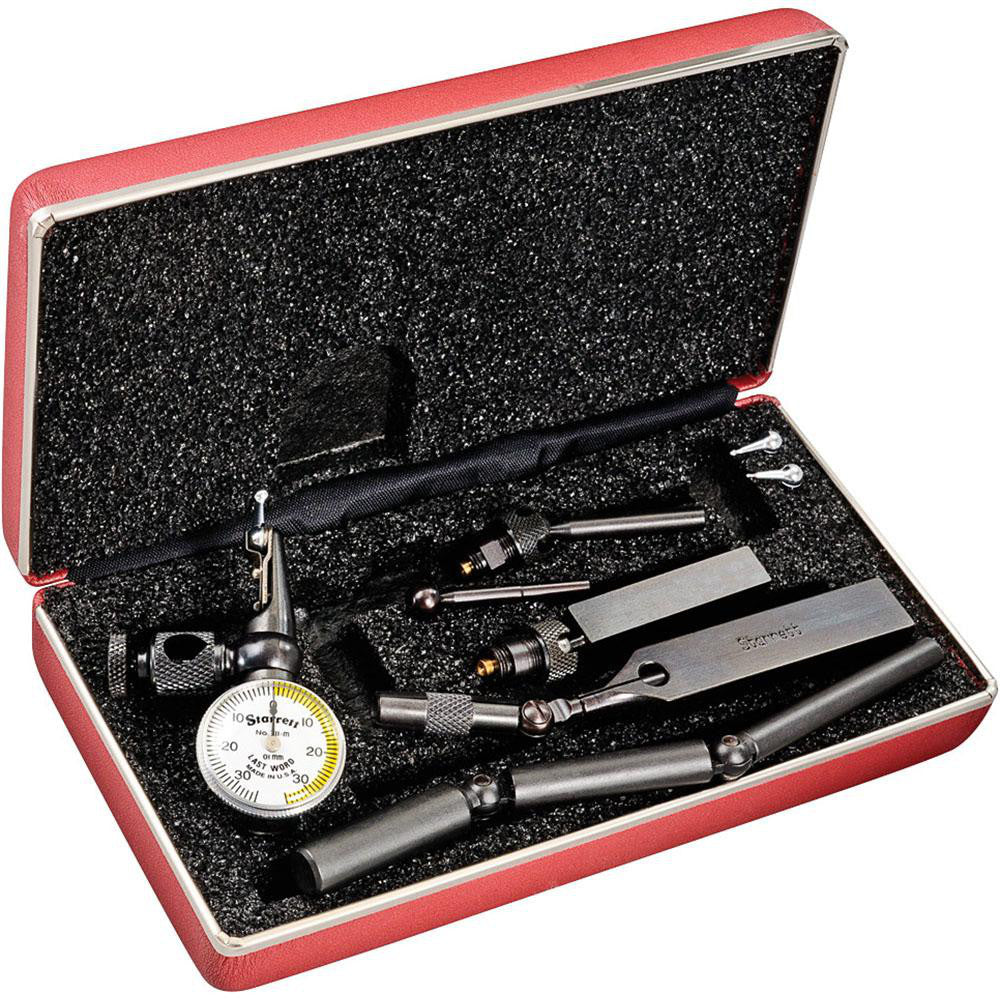 Starrett 52945 Test Indicator Kit 11 Pc, 0.70 mm Max, 0-35-0