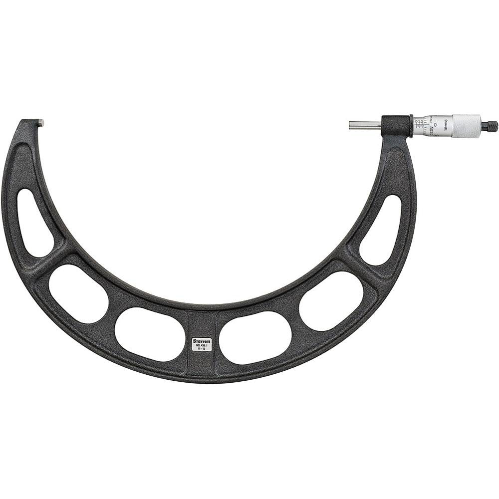 Starrett 72739 Mechanical Outside Micrometer 12" Range, 0.0001" Graduation