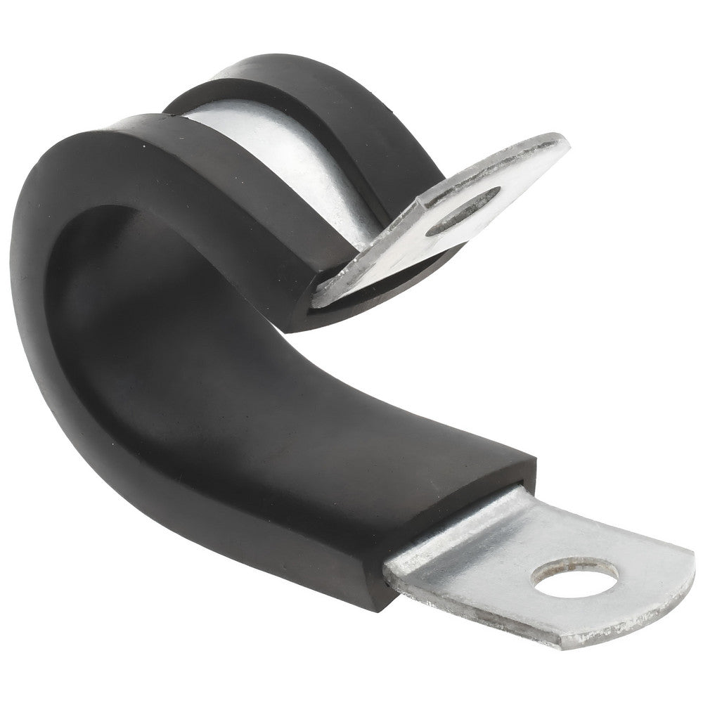 STAR TECHNOLOGIES, LLC STAR-GS-10E Cushion Clamp 5/8" Pipe, Galvanized Steel & Silicone Cushion, Black