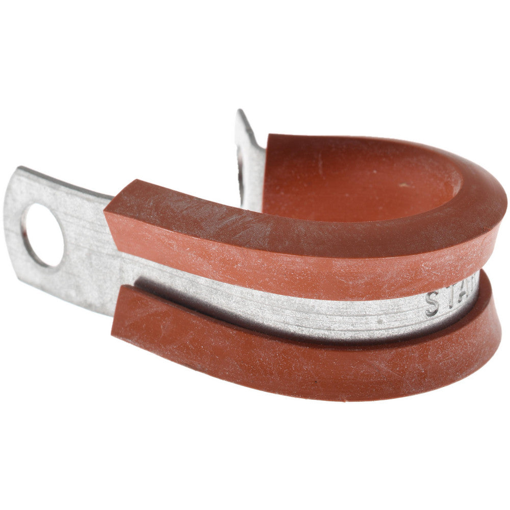 STAR TECHNOLOGIES, LLC STAR-GS-12HT Cushion Clamp 3/4" Pipe, Galvanized Steel & Silicone Cushion, Gray & Red