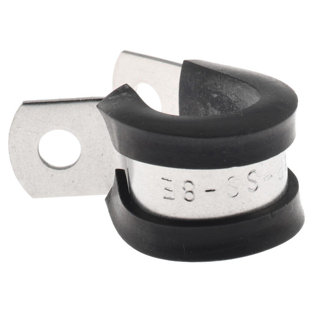 STAR TECHNOLOGIES, LLC STAR-SS-8E Cushion Clamp 1/2" Pipe, Stainless Steel, Blue & Silver