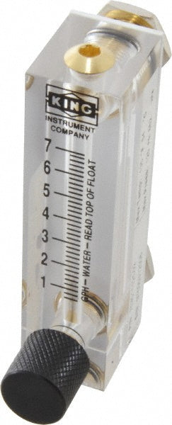 King 75301112C-02 1/4" F Port Block Style Panel Mount Flowmeter