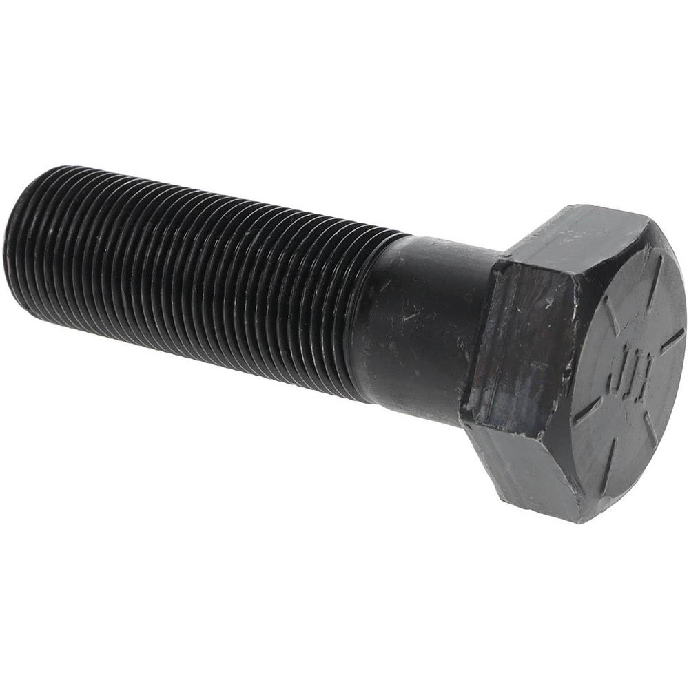 Value Collection 451017BR Hex Head Cap Screw 1-1/8-12, 4" Length Under Head, Grade 8 Steel, Bright/Uncoated Finish