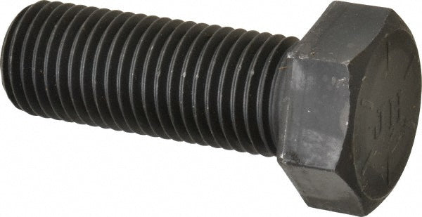 Value Collection 451029BR Hex Head Cap Screw 1-1/4-7, 3-1/2" Length Under Head, Grade 8 Steel, Bright/Uncoated Finish