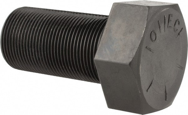 Value Collection 451076BR Hex Head Cap Screw 1-1/2-12, 3" Length Under Head, Grade 8 Steel, Bright/Uncoated Finish