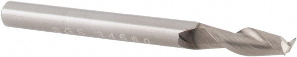 Kyocera SGS Precision Tools 34664 Square End Mill 3/8" Dia, 1" LOC, 2 Flute, Solid Carbide