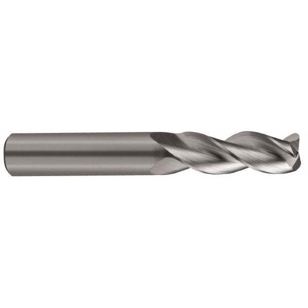 Kyocera SGS Precision Tools 34773 Corner Radius End Mill 1/4" Dia, 3/4" LOC, 0.01" Radius, 3 Flutes, Solid Carbide