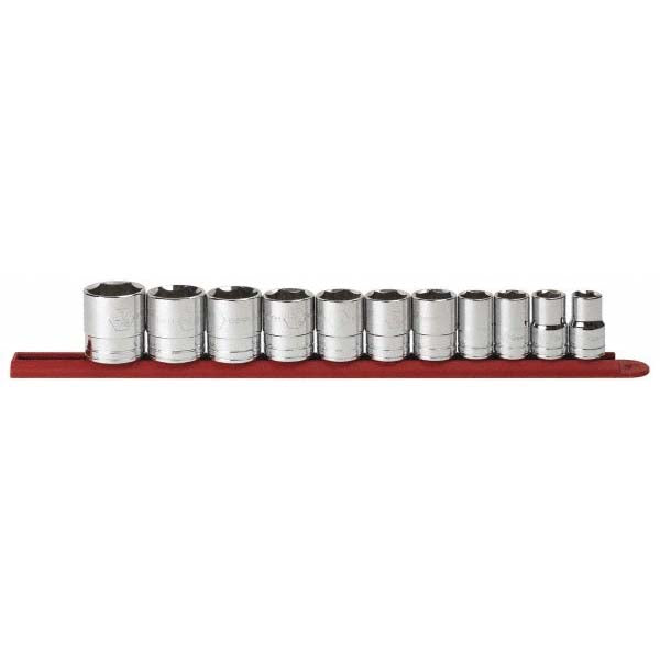 GEARWRENCH 80703 Standard Socket Set 11 Pc, 1/2" Drive, 1/2 to 1-1/8" Socket