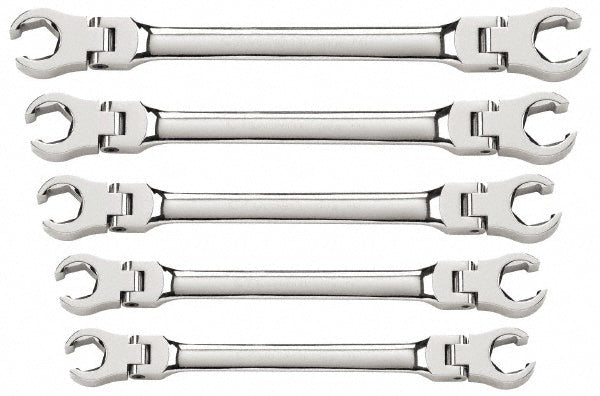 GEARWRENCH 81910 Flare Nut Wrench Set 5 Pc, 1/2 x 9/16" 1/4 x 5/16" 3/4 x 7/8" 3/8 x 7/16" & 5/8 x 11/16" Wrench, Inch