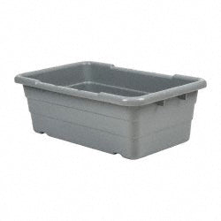 Quantum Storage TUB2516-8GY Polypropylene Cross-Stack Storage Tote 100 lb Capacity