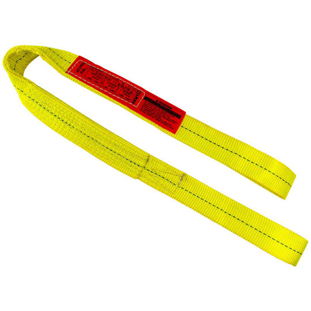 Lift-All EE2602DFX4 Flat Eye & Eye, Type 3 Web Sling 4' Long, 2" Wide, 4800 lb Vertical Capacity, Polyester