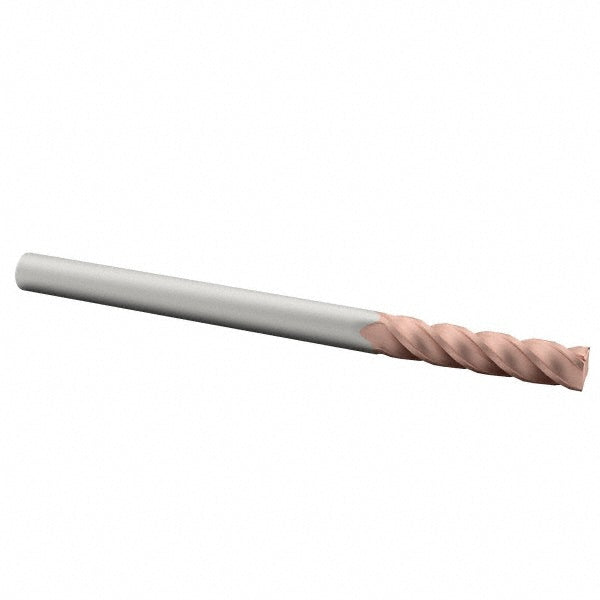 Accupro 86642857 Corner Radius End Mill 1/8" Dia, 1/2" LOC, 0.015" Radius, 4 Flutes, Solid Carbide