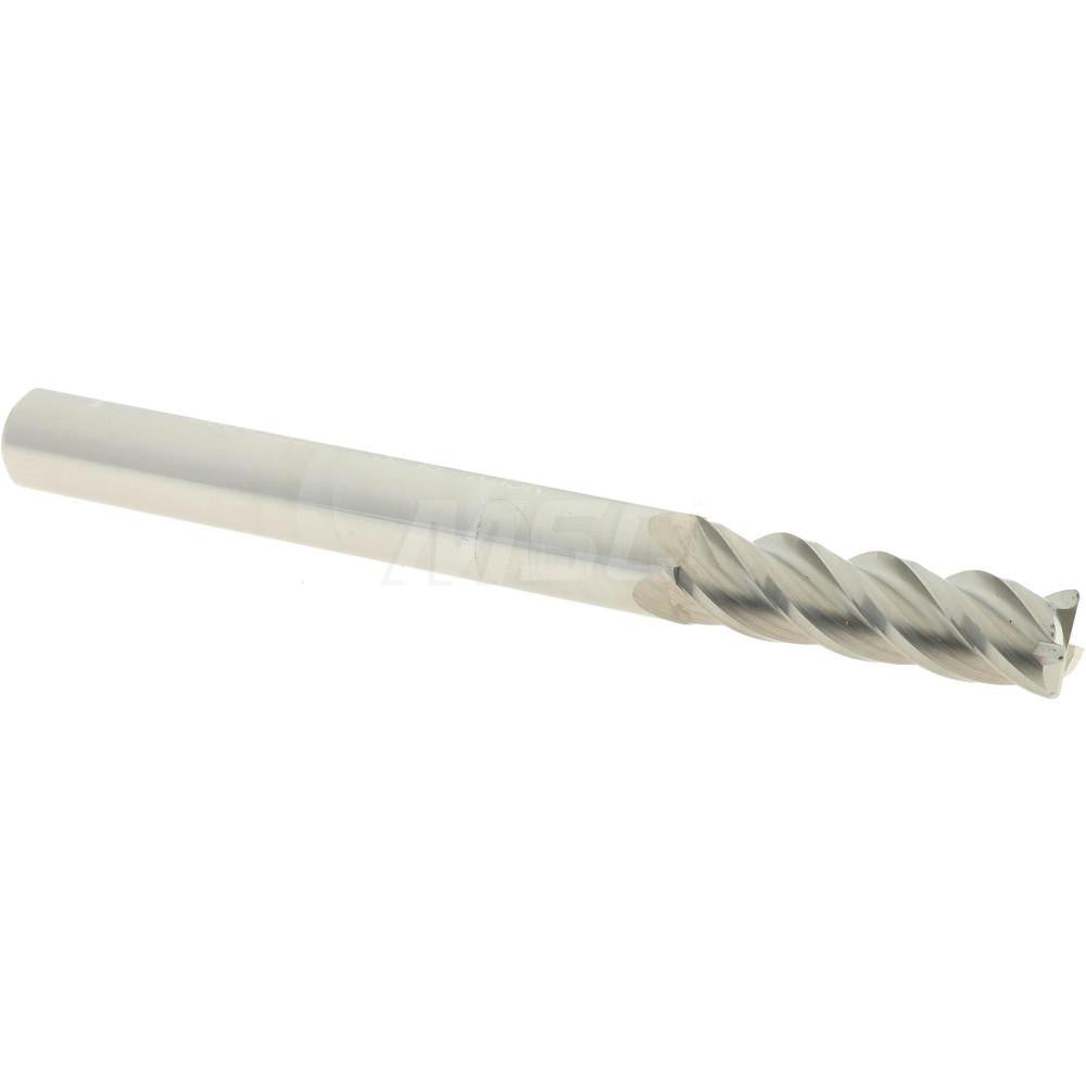Accupro 86642899 Corner Radius End Mill 3/16" Dia, 5/8" LOC, 0.015" Radius, 4 Flutes, Solid Carbide