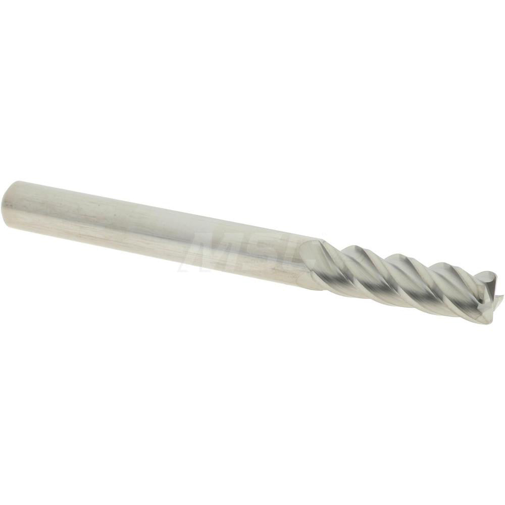 Accupro 86642907 Corner Radius End Mill 3/16" Dia, 5/8" LOC, 0.02" Radius, 4 Flutes, Solid Carbide