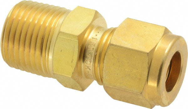 Ham-Let 3102172 Compression Tube Connector 3/8" Thread, Compression x MNPT