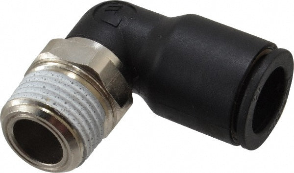 Legris 3109 12 18 Push-To-Connect Tube to Male & Tube to Male NPT Tube Fitting Male Elbow, 3/8" Thread