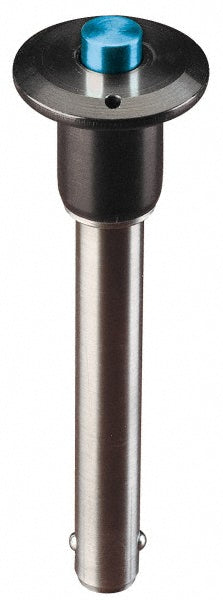 Jergens 800622 Push-Button Quick-Release Pin Button Handle, 1/4" Pin Dia, 2" Usable Length