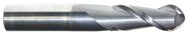 Accupro 86977766 Ball End Mill 1" Dia, 1.75" LOC, 2 Flute, Solid Carbide
