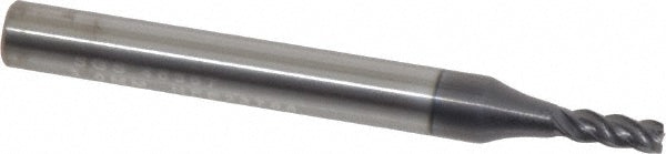 Kyocera SGS Precision Tools 46357 Square End Mill 3.00 mm Dia, 8.00 mm LOC, 4 Flute, Solid Carbide