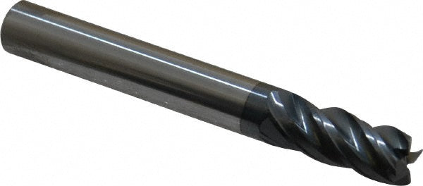 Kyocera SGS Precision Tools 46362 Square End Mill 8.00 mm Dia, 19.00 mm LOC, 4 Flute, Solid Carbide