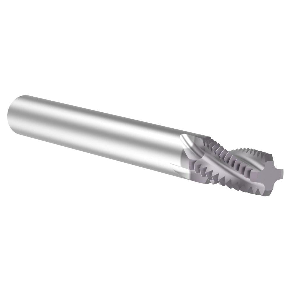 Allied Machine and Engineering TM18NPT Helical Flute Thread Mill 1/4 & 3/8, Internal & External, 4 Flute, 0.312" Shank Dia