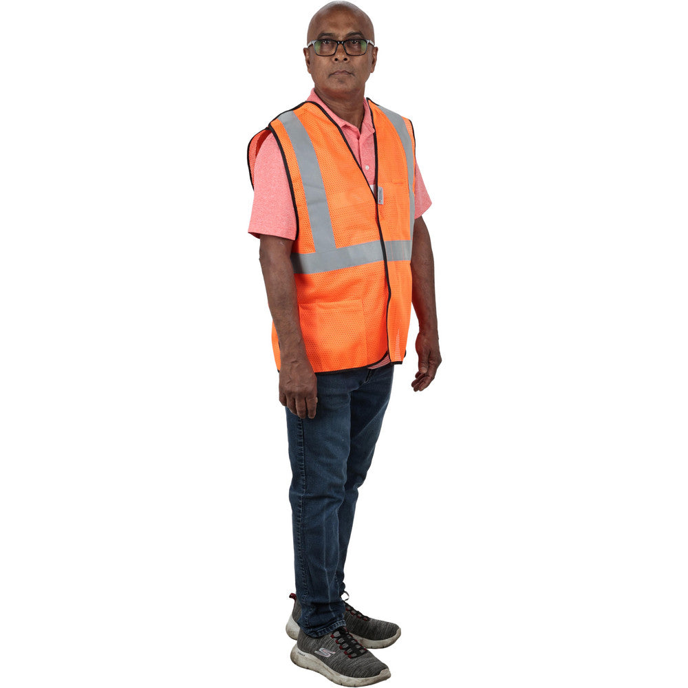 PRO-SAFE PS-BRK1-O2XL High Visibility Vest 2X-Large, ANSI Class 2