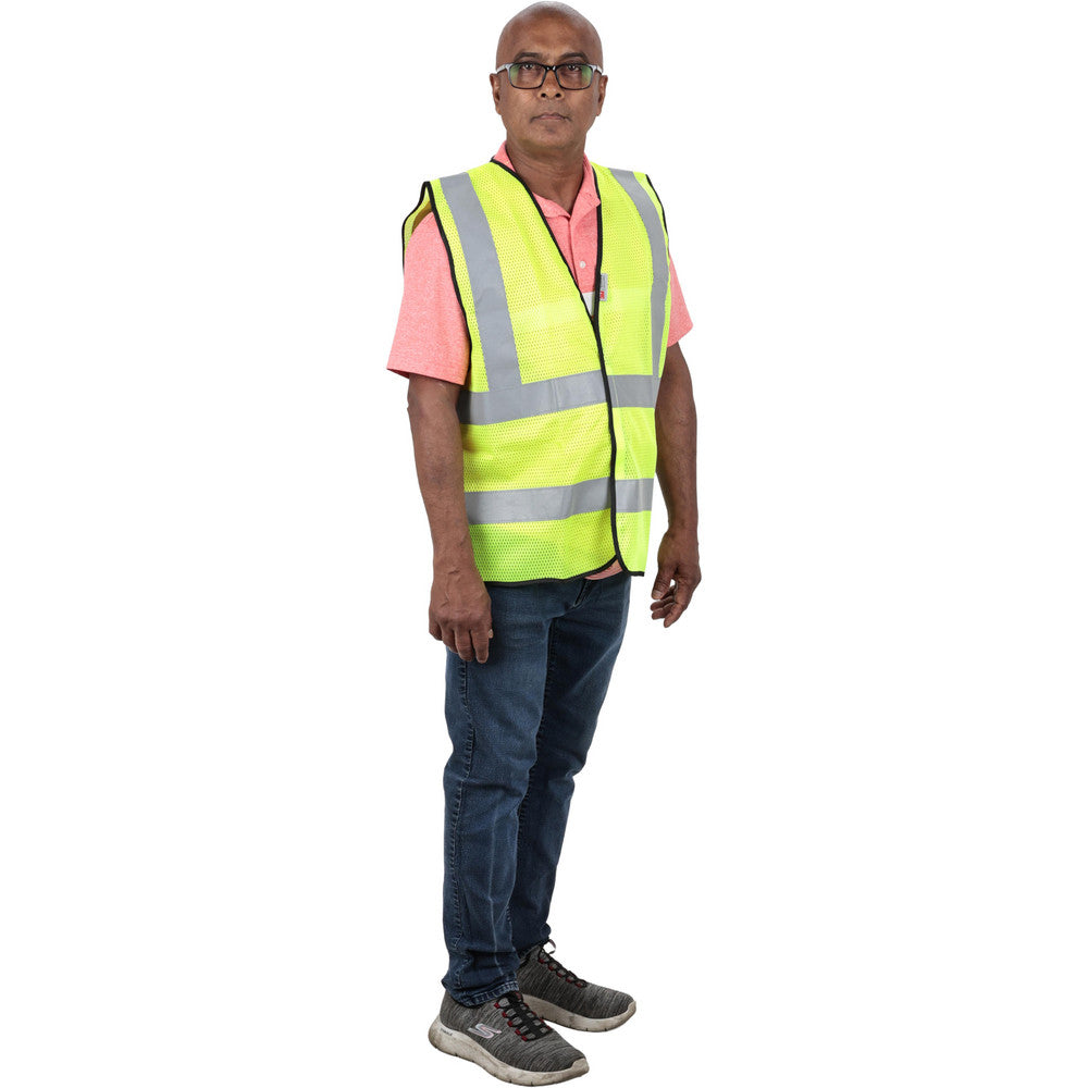 PRO-SAFE PS-MSH2-Y2XL High Visibility Vest 2X-Large, General Purpose Vest, ANSI Class 2